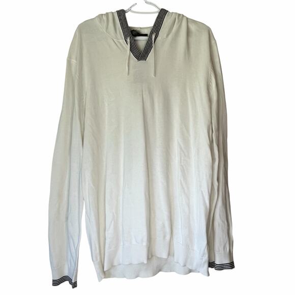 NWT!  Men's Kenneth Cole White / Black Sweatshirt Size XXL - Picture 1 of 13